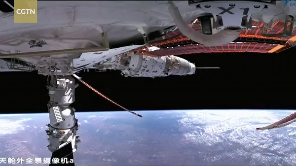 1.2M views · 3.4K reactions | China's manned space program released a new video on Friday showing China's space station Tiangong and the Earth in the same frame. The scene was captured from multiple angles by the panoramic cameras. #SpaceChina #SpaceLog | CGTN | Facebook