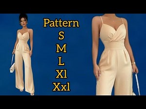 "How to Draft a Perfect Jumpsuit Pattern from Scratch | Step-by-Step Pattern Making
