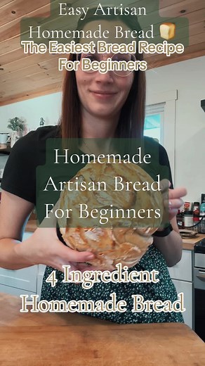 The easiest homemade bread recipe! Homemade bread perfect for beginners! Homemade bread done in 4 hours start to finish! 🍞🥖 #homemadebread #breadmaking #breadmakingforbeginners #beginningbreadmaking #artisianbread #homestead #homesteading #homemade