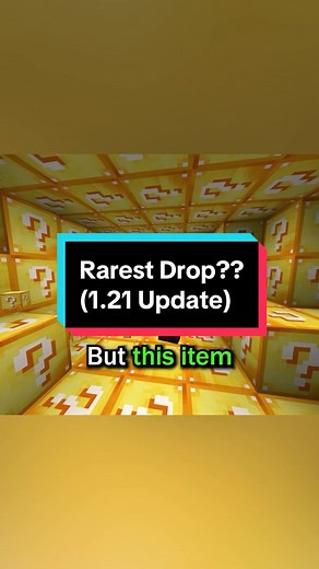 Discovering the Rarest Drop in Minecraft 1.21