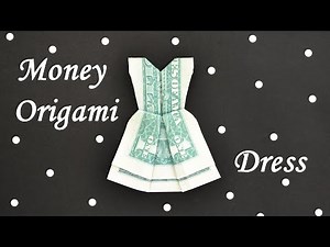 My MONEY DRESS | Easy and Beautiful Dollar Origami | Tutorial DIY by NProkuda