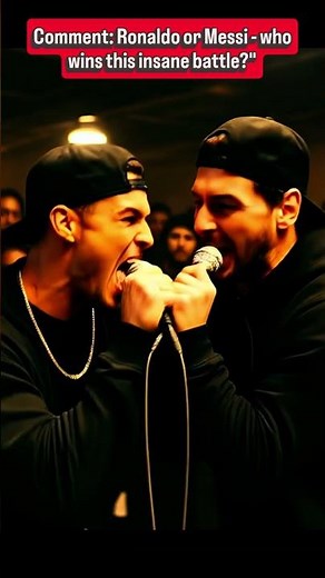 Ronaldo vs Messi - Rap Battle Turns Epic Fight! #Ronaldo #Messi #RapBattle #EpicFight #Shorts #cr7