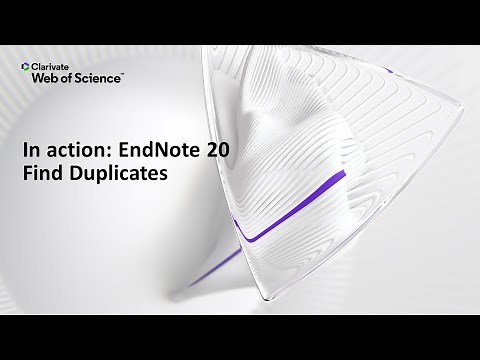 In action: EndNote 20 (Windows) Find Duplicates