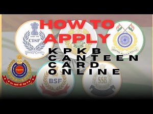 How to apply for KPKB CANTEEN CARD ONLINE