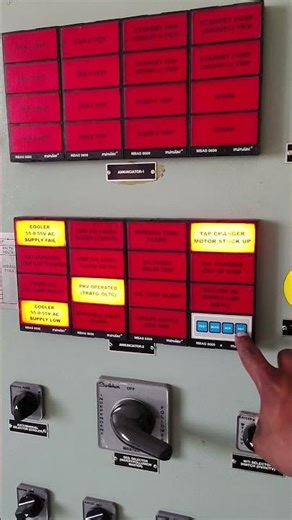 Transformer RTCC Panel Annunciator Indicator Explained ⚡ | Fault Alarm System #Shorts
