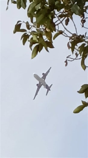 perhatikan baik-baik ketika pesawat komersial bermanuver#shortsvideo