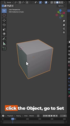 Blender Quick Tip: Move Origin Easily (Set Origin) #blendertips #blender3d