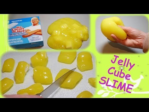 DIY Jelly Cube Slime | Sponge Slime Tutorial