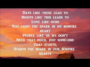 Bonfire Heart - James Blunt Lyrics