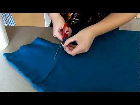 How to cut the sleeves off a t-shirt