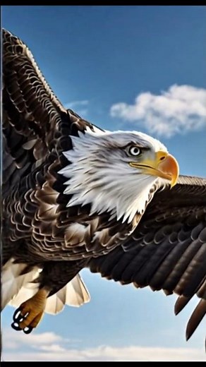 Majestic Bald Eagle Soars Above the Mountains | Powerful Wildlife Moment in 4K. #shorts #shortvideo