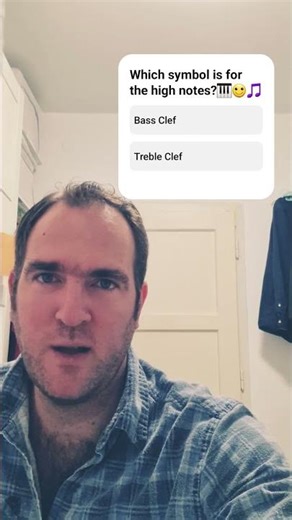 Piano Quiz #10 Which symbol is for the high notes?🙂🎵🎹