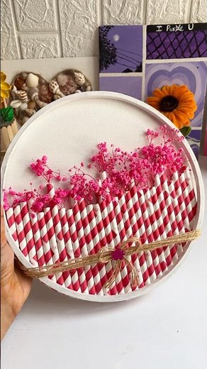 DIY home decor 🧿💕 | Aesthetic easy home decor #craft #craftideas #homedecor #wallhanging #arts