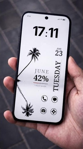 White Minimalist Home Screen Setup | Clean Android Launcher