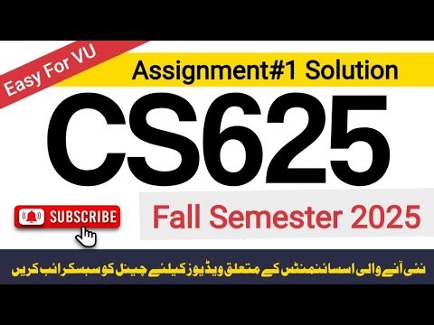 CS625 Assignment 1 Solution 2025