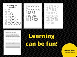 Numbers Writing | Writing Practice | Numbers Tracing | Kindergarten Numbers | Tracing Numbers | Preschool Numbers - Etsy Australia