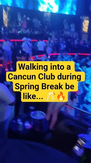 CANCUN NIGHTLIFE 2026: Spring Break Party at🇲🇽 (Crazy Energy!) #viral #shorts #travelgram #cancun