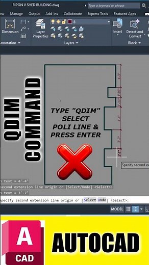 AutoCAD's QDIM Command: The Future of Dimensioning
