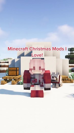 🍪🥛🎅🏻 #minecraft #christmas #minecraftmods #moddedminecraft #minecraftchristmas #minecraftwolf #wolf #minecraftmod #christmascountdown