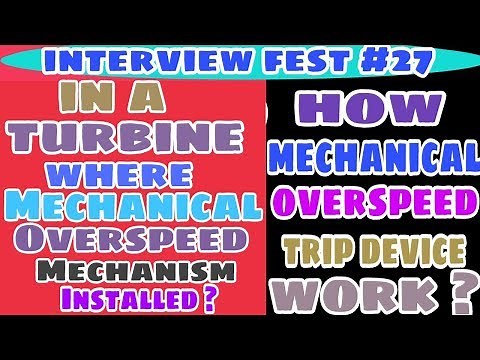 Mechanical Overspeed Trip Device working principle ? | Turbine Protections & interlock