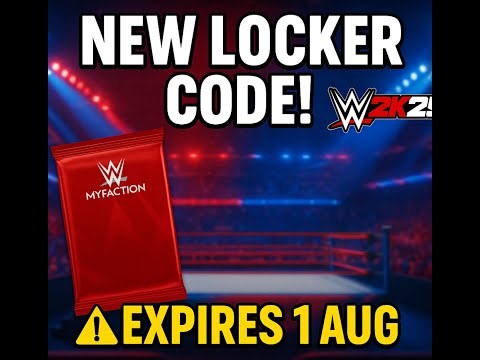 NEW Locker Code for WWE 2K25 – 🔥 Unlocks 2 Packs! 🕒 Expires August 1st **NOW EXPIRED**