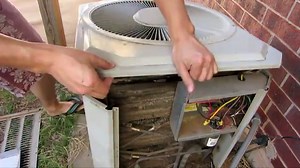 AC fan not working - how to troubleshoot and repair condenser fan motor - trane air condition