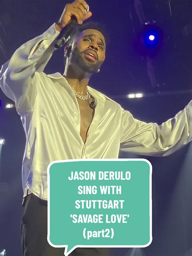 JASON DERULO sings with Stuttgart 'SAVAGE LOVE' LIVE at THE LAST DANCE WORLD TOUR. @Jason Derulo @Laurent BOURGEOIS @Larry Bourgeois #jasonderulo #jasonderuloconcert #savagelove #derulo #thelastdance