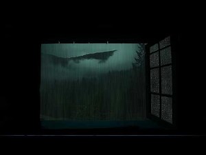 Gentle Rain Outside the Open Window | Peaceful Night Sounds for Restful Sleep