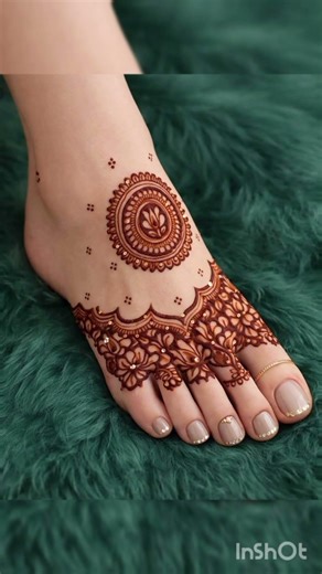 🥰😍 beautiful foot mehndi designs 🥰😍 #mehmdi #mehndi #henna #shortvideo #new #mehndidesign #love