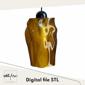 STL 3MF Files | Wavy Lampshade | 3D Printed Pendant Lamp Shade | Digital Download - Etsy UK