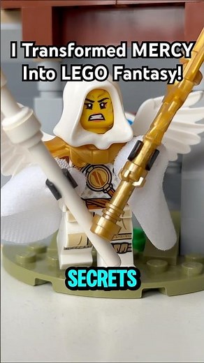 How to make Mercy as a LEGO Fantasy Minifigures? #lego #videogames #overwatch #mercy #fyp #viral