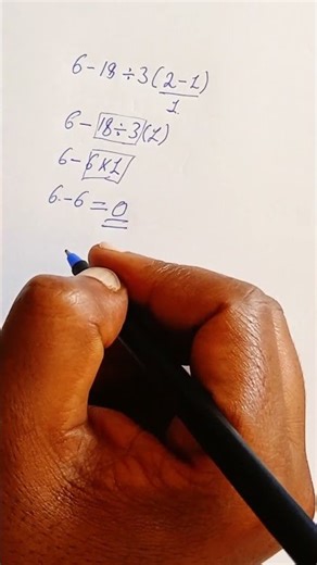Can You Solve This Tricky Math Problem? | 6 − 18 ÷ 3 (2 − 1)