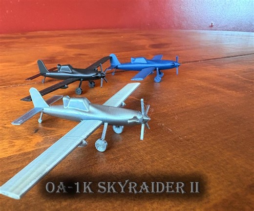 3D Printed OA-1K Skyraider II Model Airplane: Modern Aviation Decor - Etsy Canada