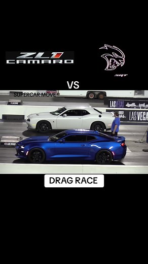 Camaro ZL1 vs Dodge Hellcat: Epic Supercar Drag Race