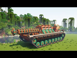 How to build Steampunk Tank - Minecraft tutorial
