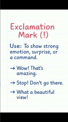 Exclamation Mark (!) in English Grammar | Rule with Examples