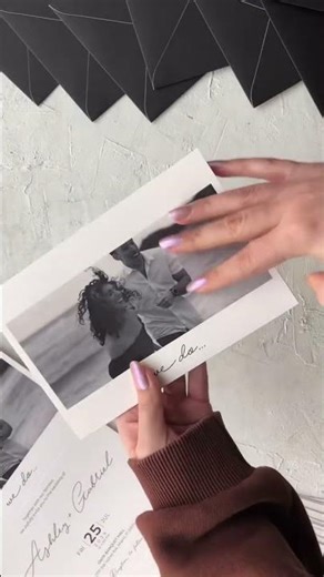 Create Stunning Trifold Wedding Invitations with Photo ❤️‍🔥 #Wedding #Invitation