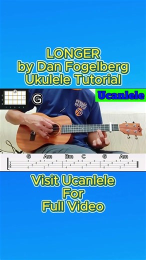 Longer by Dan Fogelberg Ukulele Tutorial (short) ‪@UCanLele2023‬
