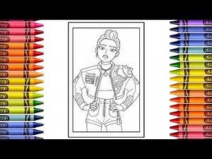 Rumi Coloring Pages | K-Pop Demon Hunters | Satisfying Speed Coloring