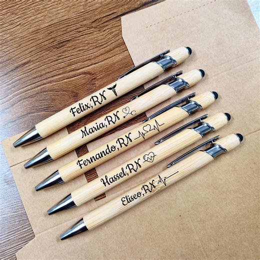 Custom Nurse's Day Pens, Personalized Engraved Pens for Nurses, Anniversary & Nursing Appreciation Gifts Bulk