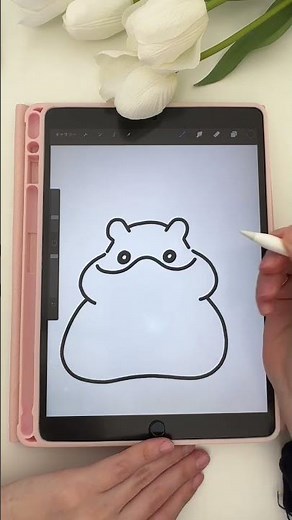 誰でも簡単に描けるハムスターの描き方✒️🐹🐹🐹 #イラスト #drawing #イラストレーター #イラストの描き方 #プロクリエイト #ハムスター