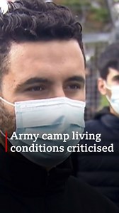 Asylum seekers, from Iraq and Iran, explain what it is like being housed in a military training camp in Pembrokeshire | BBC Wales News