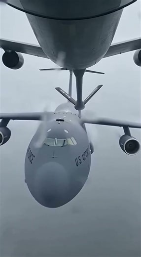 C-5 GALAXY Nearly HIT by KC-46 Boom — Extreme Near Miss ⚡