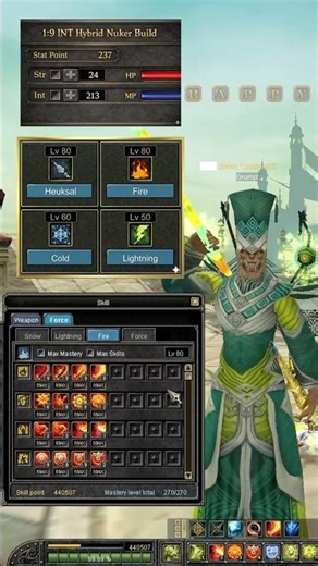 Silkroad Online - [Guide] 1:9 Hybrid INT Spear Nuker Best 80 Cap 270 Mastery Garment PvP Thief Build