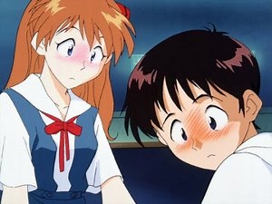 Shinji Ikari Saves Asuka Langley - Neon Genesis Evangelion