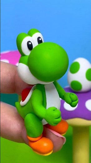 How to make Yoshi with Clay #supermario