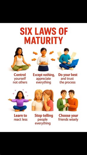The 6 Laws of Maturity That Change Your Life 😳