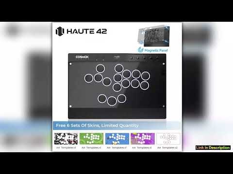 Haute42 Magnetic Hitbox Leverless Controller Button Rim Arcade Controller For PCPS4PS5Switch