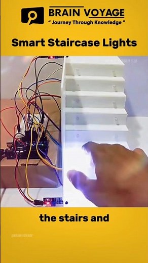 Smart Arduino Motion-Sensing Staircase Lights | DIY Automatic LED Steps! #diy #arduino #project