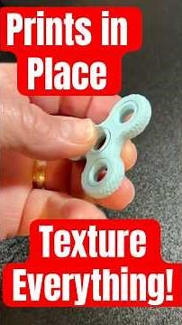 Tinkercad Print in Place Design: Textured Fidget Spinners! 💯🔥